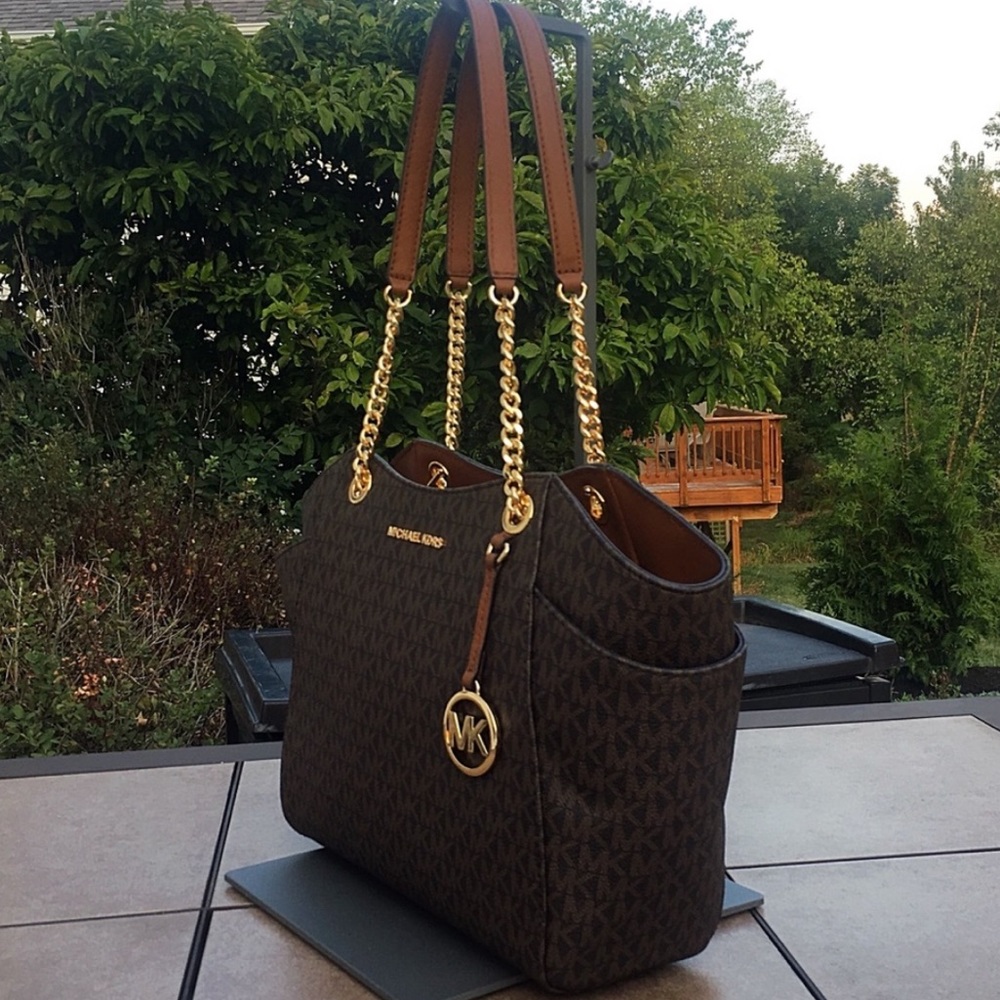 NWT Michael Kors Jet Set Chain Shoulder Tote - Picture 3 of 5